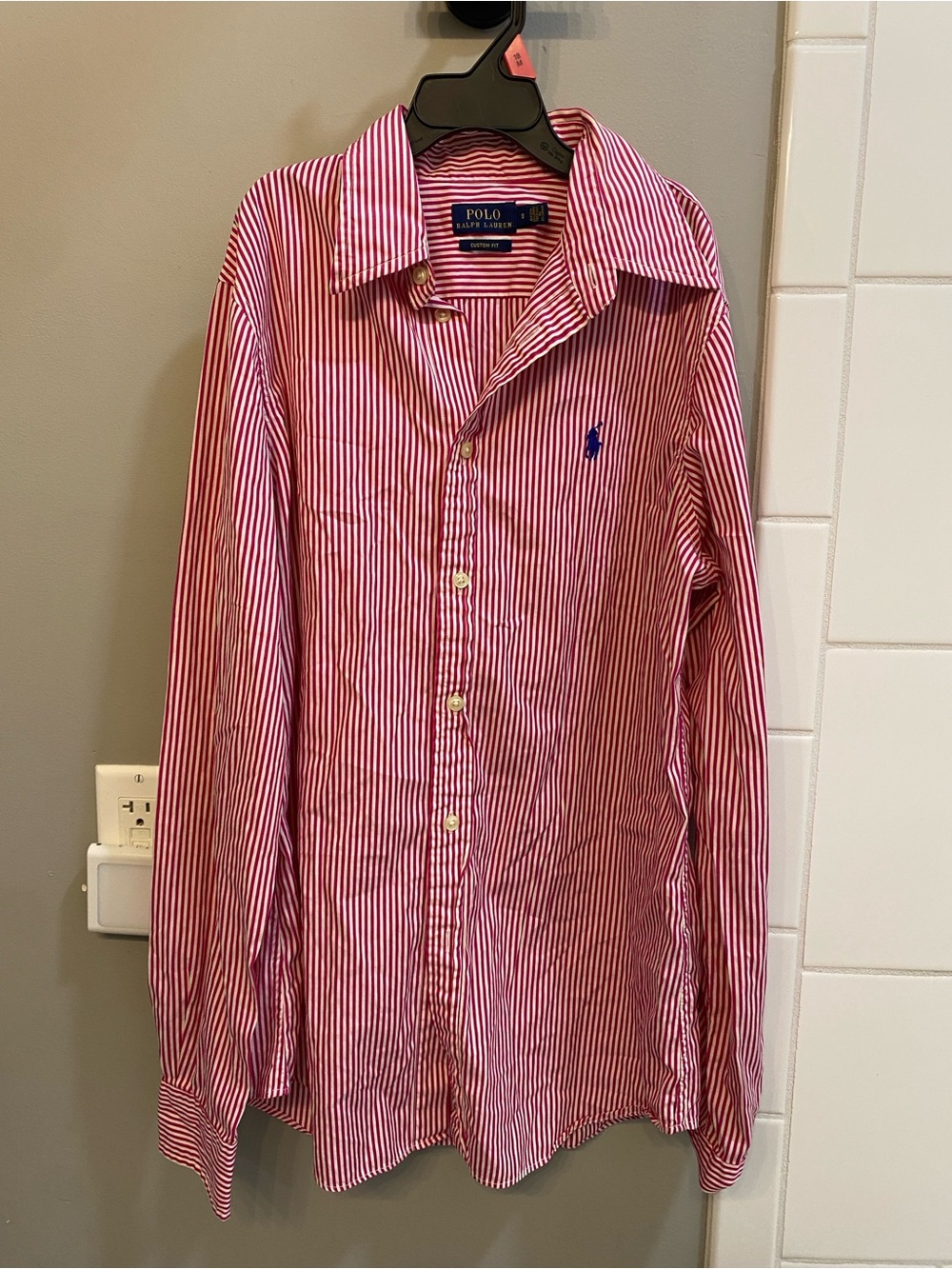 Polo Ralph Lauren Red Stripe Button-Down Shirt / Size 8 / VGUC
